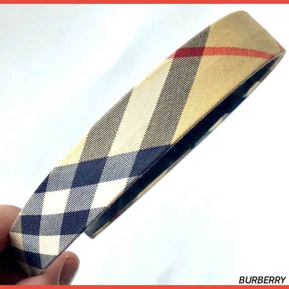 SOLD! BURBERRY Nova Check Plaid Women’s Headband - Picture 4 of 8